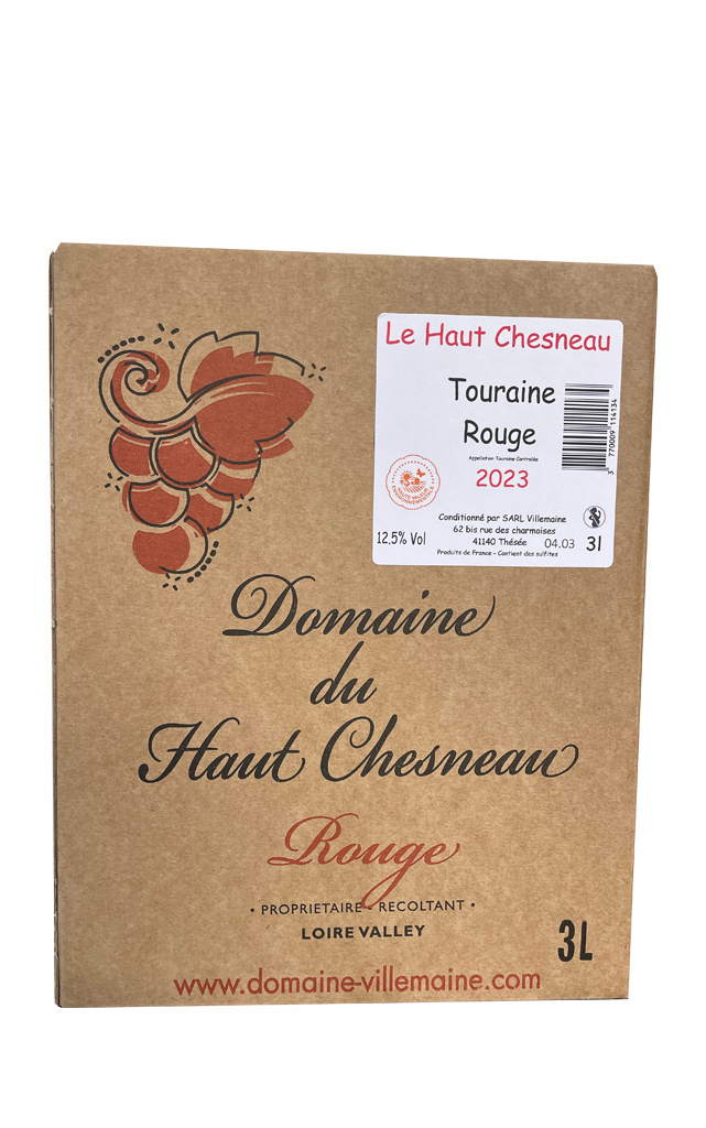 BIB 3L - Rouge - Domaine de Villemaine - Gamay Touraine