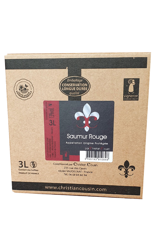 BIB 3L - Rouge - Domaine Fiervaux - Saumur