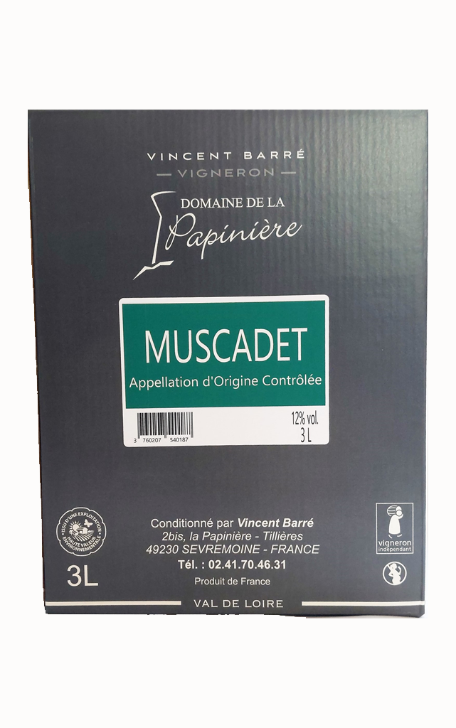 BIB 3L - Blanc - Domaine de la Papinière - Muscadet AOP