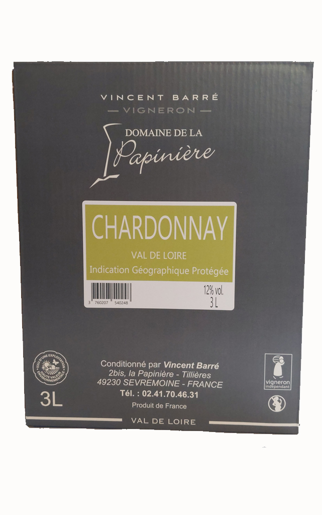 BIB 3L - Blanc - Domaine de la Papinière - Chardonnay IGP