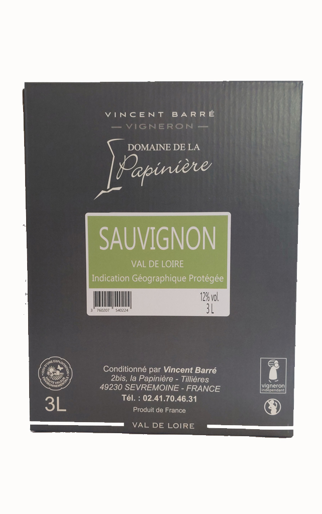 BIB 3L - Blanc - Domaine de la Papinière - Sauvignon IGP