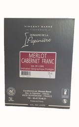 [3760207540323] BIB 3L - Rouge - Domaine de la Papinière - Merlot Cabernet Franc IGP